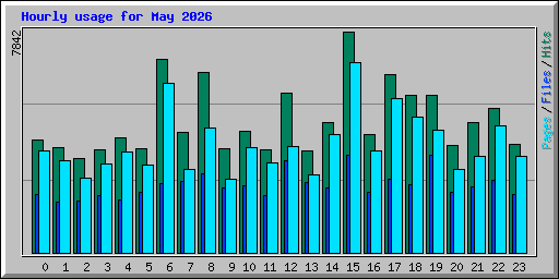 Hourly usage for May 2026