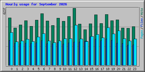 Hourly usage for September 2026